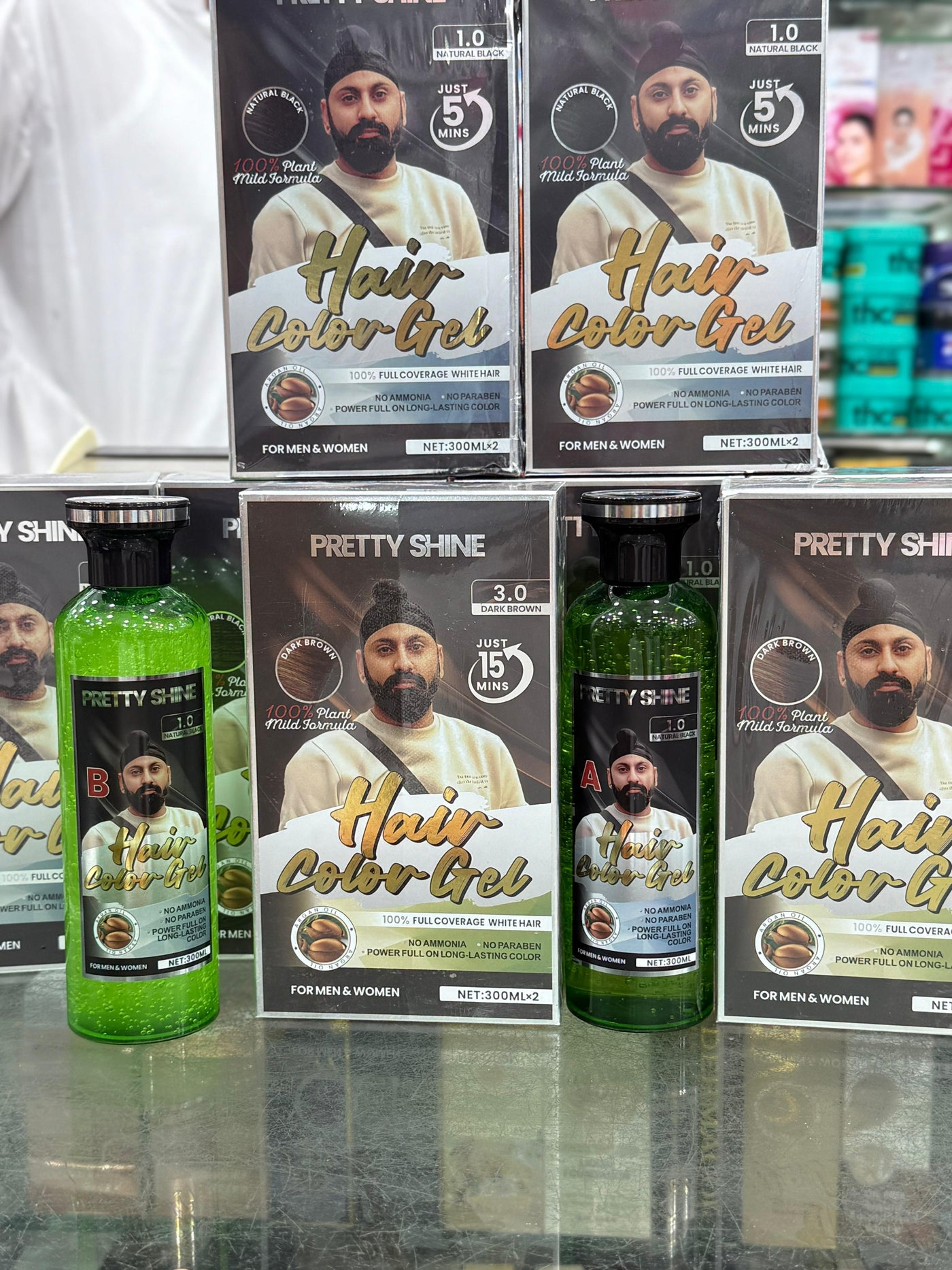 PRETTY SHINE HAIR COLOR GEL 600ML SARDAR JEE